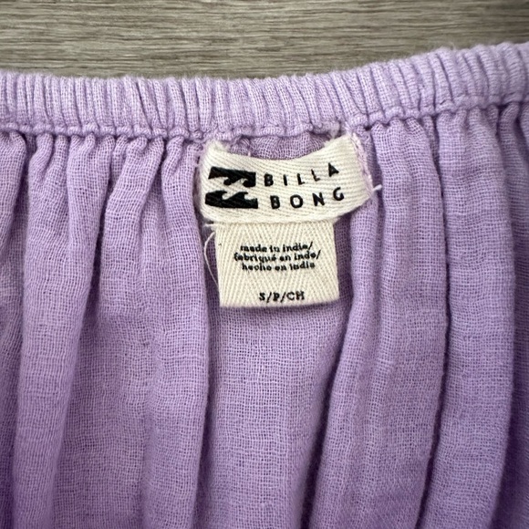 New Billabong On the Coast Cutout Cotton Maxi Dress in Lilac Breeze - Picture 8 of 11